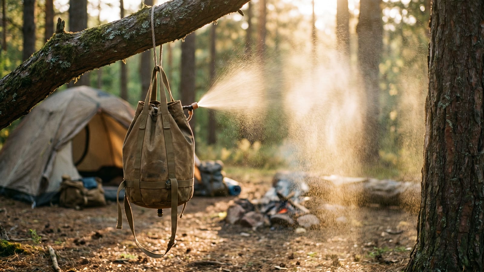 Pressurized Camp Showers - Real Backcountry Pressure